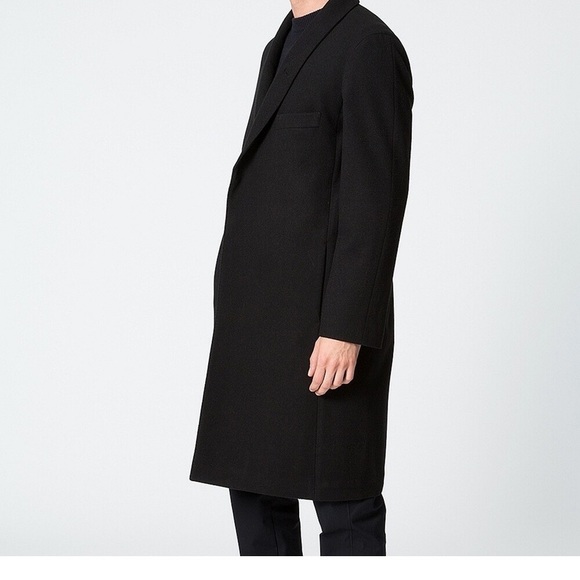 Uniqlo Lemaire Black Collar Wool Cashmere coat - Picture 2 of 7